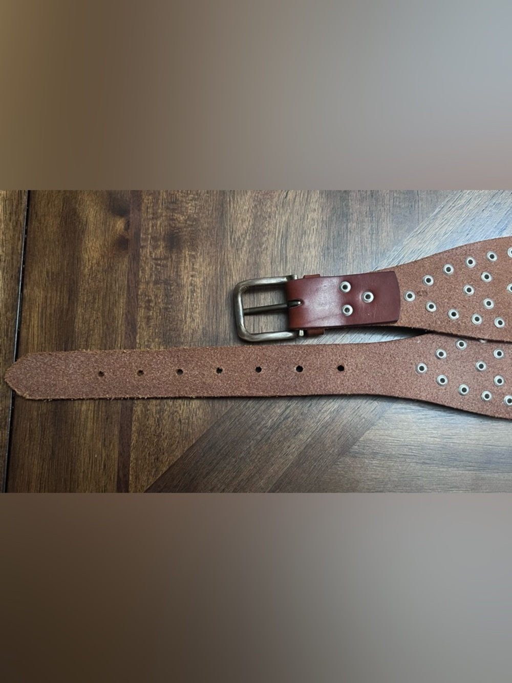 Ralph Lauren Women’s Leather Studded Belt - Picture 6 of 12